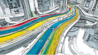 PCIe bietet hohe Datengeschwindigkeiten zwischen Peripheriekomponenten und dem Motherboard. (Bild: Midjourney / KI-generiert)