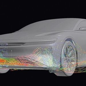 Bild 1: ANSYS Fluent wurde zur Optimierung der Fahrzeug-Aerodynamik eingesetzt.