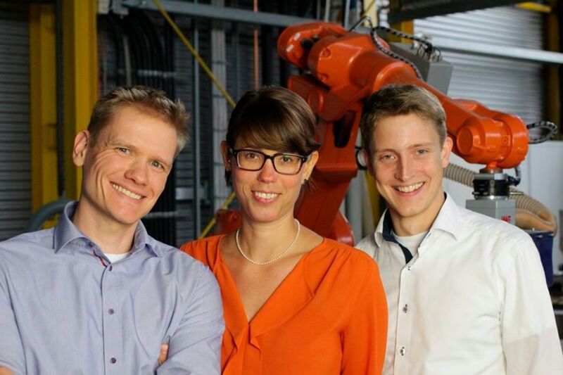 Das Form-Hand-Gründerteam (v. l. n. r.): Christian Löchte, Kirsten Büchler und Holger Kunz. (IWF/TU Braunschweig)