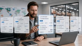 Wer heute Transporte vergibt, muss mehr leisten als einen Transportpartner zu finden: Wichtig sind fundierte Vergabeentscheidungen. (Quelle: TIMOCOM / AI-generated)