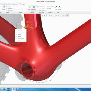 Benutzer haben die Möglichkeit, ihre Freestyle-Geometrie zu anderen externen Geometrie mit Lagen-, Tangenten oder normalen Bedingungen zu verbinden.