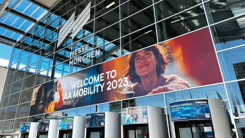 Die IAA Mobility hat ihre Tore geöffnet – nach 2021 findet die Messe zum zweiten Mal in München statt. (Bild: Simon – VCG)