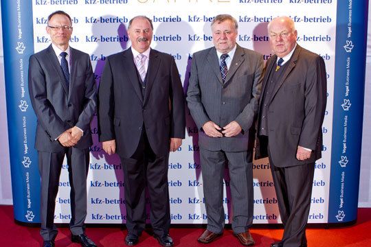 Ulrich Große (Landesverband Sachsen), Roland Andrä (Landesverband Sachsen), Wolfgang Seifert (Landesverband Sachsen), Klaus-Lothar Bebber (Innung Dessau/Roßlau) (Archiv: Vogel Business Media)