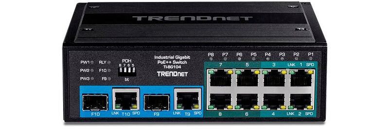 Trendnet hat den TI-BG104 mit vier Gigabit-PoE++-Ports und vier Gigabit-PoE+-Ports ausgestattet.