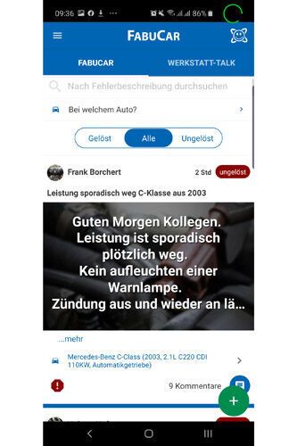 Durch die Beiträge kann man ähnlich wie bei Facebook oder Instagram scrollen. Mit der Stichwortsuche und einigen Auswahlparametern lassen sich die angezeigten Ergebnisse filtern. (Screenshot)