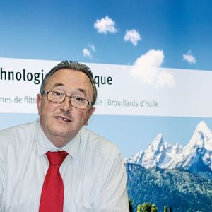 Airfina-Geschäftsführer Gustav Fricker auf der EPHJ in Genf.