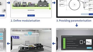 Von der Idee über die Planung zur virtuellen Inbetriebnahme und zum laufenden Betrieb – Digital Engineering über alle Phasen des Produktzyklus.  (Lenze)
