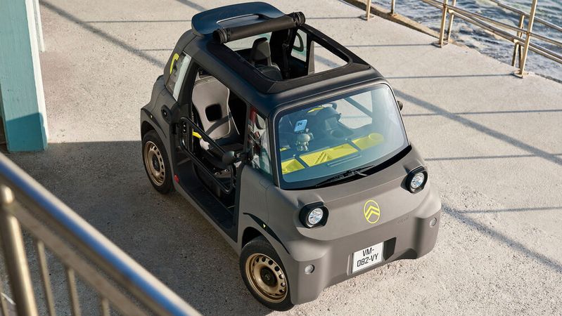 Der Citroen Ami ist nun in Deutschland auch als Open-Air-Variante „Buggy“ erhältlich.(Stellantis/Citroen)