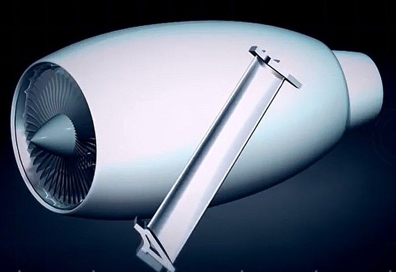 Mit Pulver einer Titanium-Aluminium-Legierung lassen sich Flügel für Triebwerke additiv herstellen. (Bild: Avio Aero)