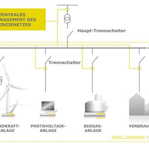 Dezentrale Funktionen des Netzmanagements: intelligente Energieerzeugungsanlagen mit eigenen Überwachungs- und Schutzfunktionen