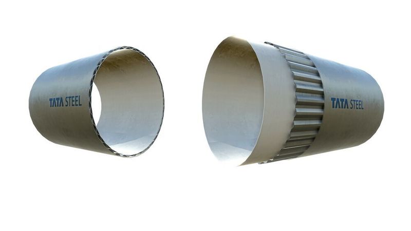 Das Referenzmodell ist ein spiralgeschweißtes Rohr mit einer Länge von 30 Metern und einer Breite von 4,5 Metern (innerer Durchmesser).  (Tata Steel)