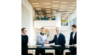 Linde Engineering und Coolbrook unterzeichneten die Kooperationsvereinbarung auf dem Brightlands Chemelot Campus in Geleen, Niederlande. (Bild: Risto Vauras/ Coolbrook)