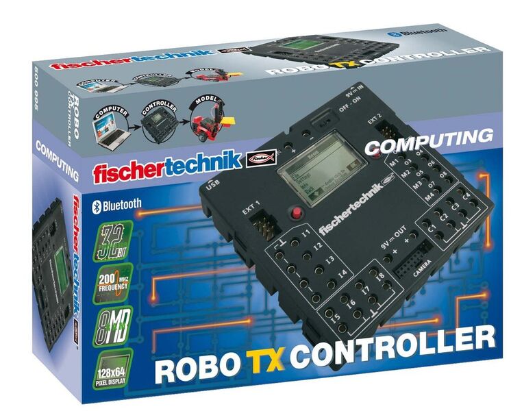 Der Weihnachts-Baukasten enthält einen Robotx Controller. (fischertechnik)