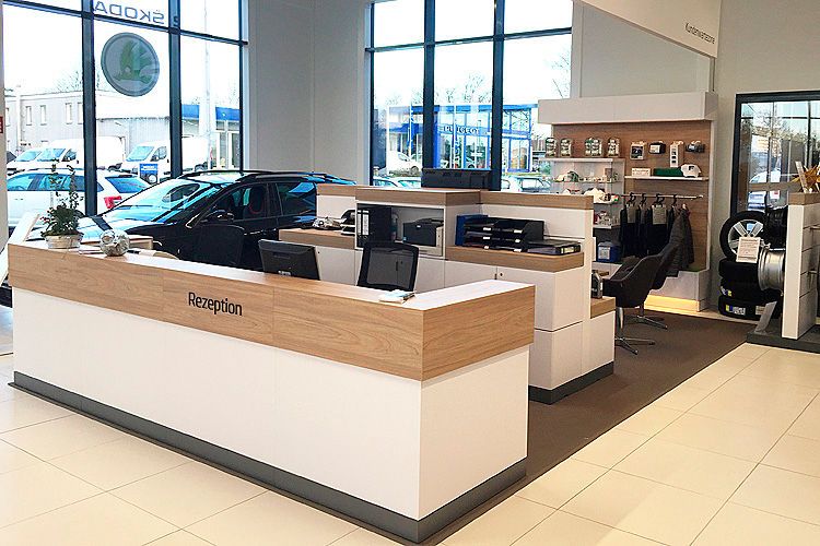 Der gut sichtbare und zugängliche Empfangstresen fehlt ebensowenig ... (Foto: Eskildsen)