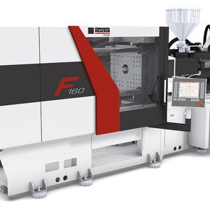 Vollelektrisches Modell der neuen modularen F-Serie mit 1600 kN Schliesskraft. 