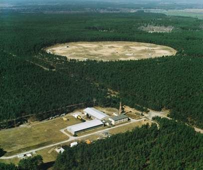 Luftbild vom BAM-Testgelände Technische Sicherheit, Horstwalde bei Berlin  (Bild: Bundesanstalt für Materialforschung und -prüfung)