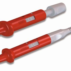 Die verstellbaren Prüfspitzen XSAP-4 und XSPP-419 sind in rot, blau oder schwarz erhältlich.