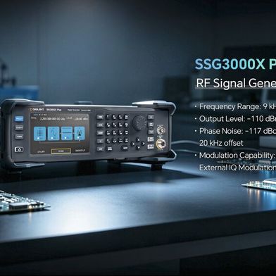 Siglent stellt die HF-Signalgeneratoren der Serie SSG3000X Plus vor. (Bild: Siglent)