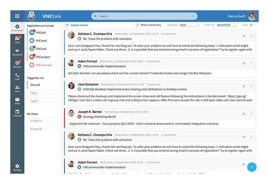 (Die Lösung VNCtalk ermöglicht Multichannel-Kommunikation. (Bild: VNC))