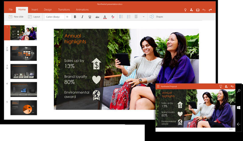 Mit der Ink Funktion von PowerPoint sollen sich in Echtzeit Notizen in einzelne Slides einfügen lassen. (Bild: Microsoft)