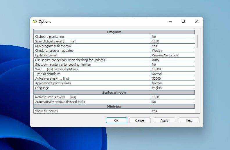 Copy Handler bietet zahlreiche Optionen für die Anpassung der Vorgänge. (Joos/Copy Handler (Screenshot))