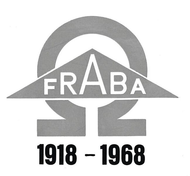Logo aus den 1960ern zum 50-jährigen Jubliäum. (Fraba)