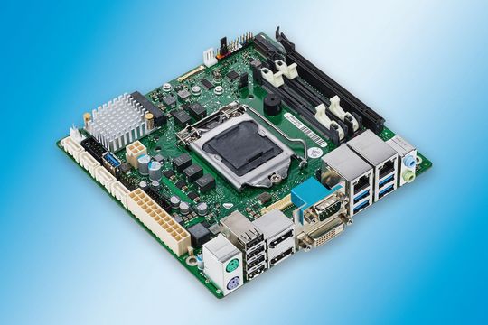 Mini-ITX-D3433-S: Das Fujitsu-Board mit Skylake-CPU ist über HY-LINE Computer erhältlich(Bild:  HY-LINE Computer Components)