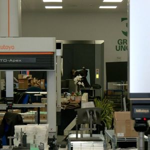 View of the central testing area with Mitutoyo coordinate-measuring machines (CMM).(Source:  Mitutoyo)