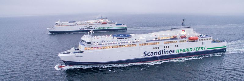 Die „Berlin“ und die „Copenhagen“ sind beide mit einem Hybrid-Antriebssystem ausgestattet.(Bild:  Lars Sørensen/Scandlines)