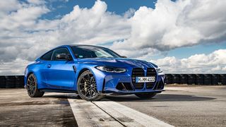 BMW M gibt sich klassisch rennsportorientiert. Dennoch wird es ab 2022 auch ein elektrisches Modell geben. Im Bild: der neue M4 Competition – ganz ohne elektrischen Antrieb. (Bild: BMW)