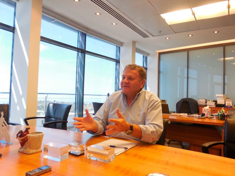Iscar's CEO Jacob Harpaz in his office in Tefen, Israel. (Source: Schulz)