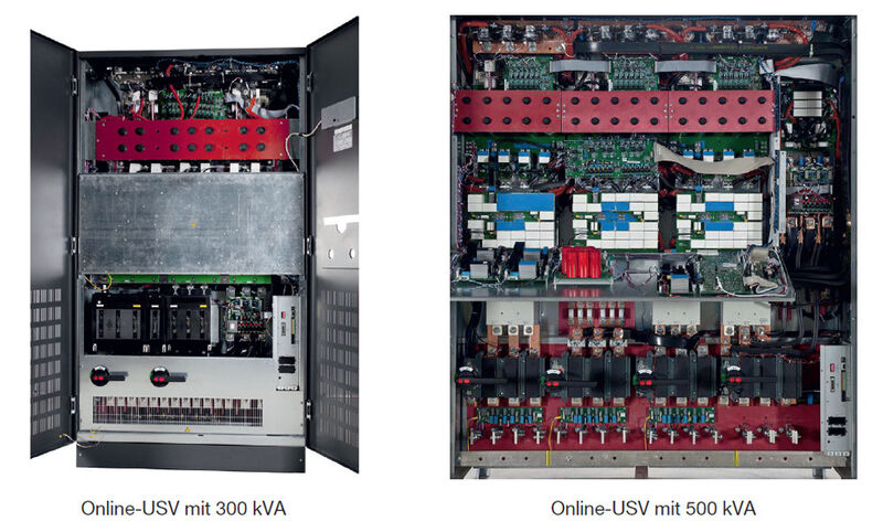 Abbildung 9: Online-USV-Anlagen in unterschiedlichen Leistungsstufen. (Bilder: Newave USV-Systeme GmbH)