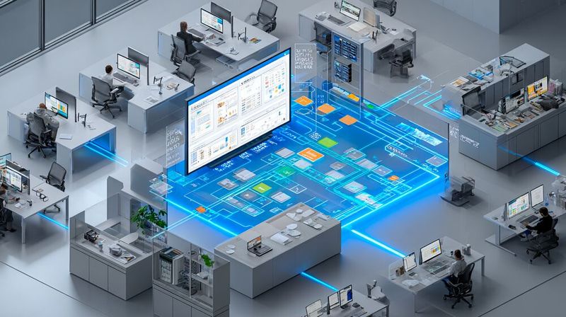 GFM ermöglicht eine globale, einheitliche Datenplattform, die die Metadaten zentralisiert, Standorte logisch verbindet und Dateien intelligent verwaltet.(Bild:  Midjourney / KI-generiert)