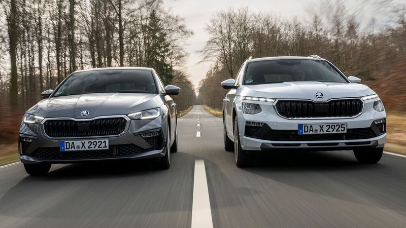 Skoda hat den Kamiq und den Scala überarbeitet.(Bild:  Skoda)