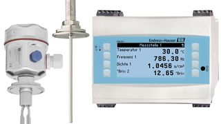 Das gehört zu einer kompletten Messstelle: Liquiphant M, Temperaturfühler und Dichterechner FML621.  (Bild: Endress+Hauser)