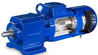 Mit dem permanentmagneterregten Synchronmotoren der Reihe S steht erstmals ein drehzahlregelbarer Getriebemotoren für den Ex-Bereich in Wirkungsgradklasse IE4 zur Verfügung. (Bild: Bauer Gear Motor)