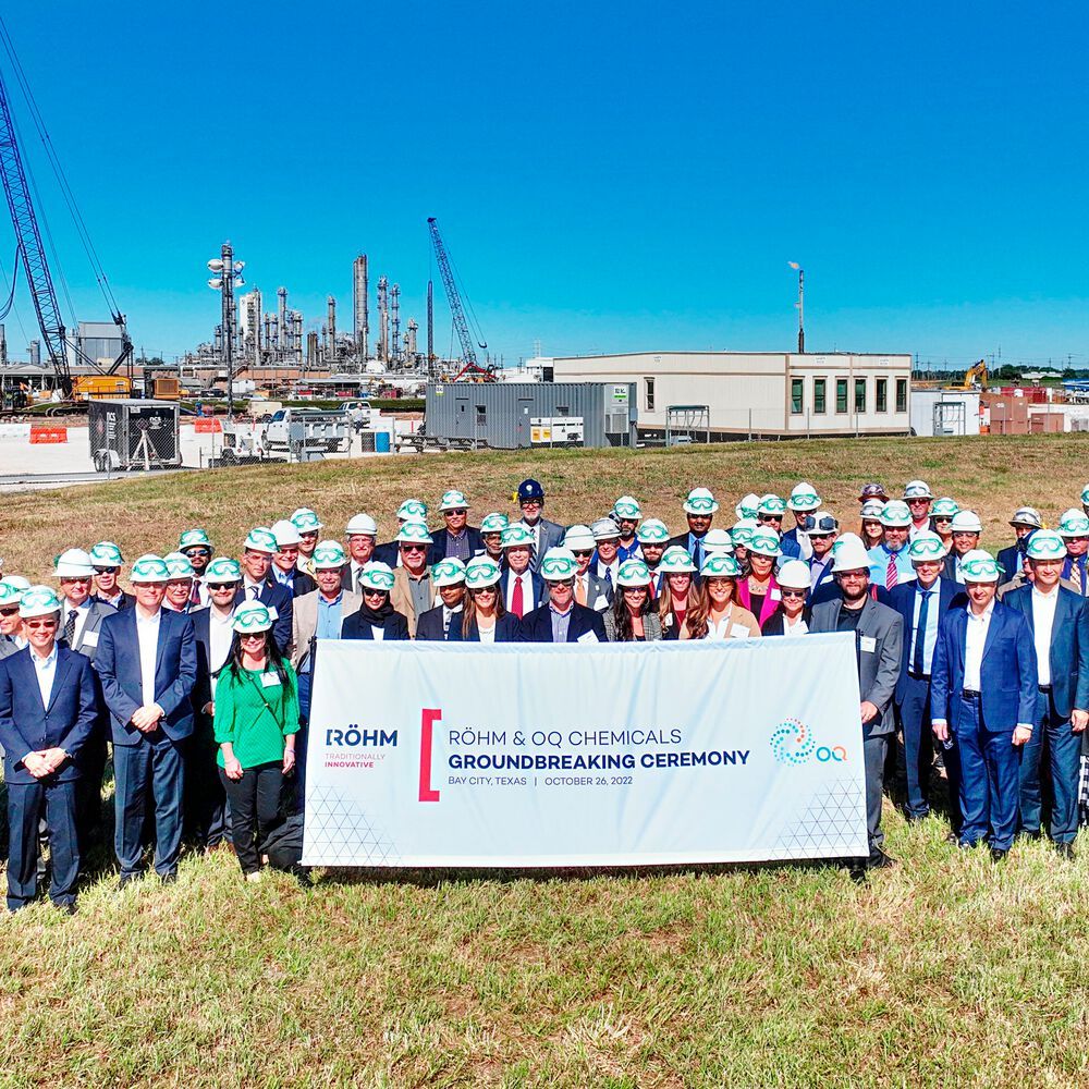 MethylmethacrylatGroßanlage Röhm und OQ Chemicals legen Grundstein in