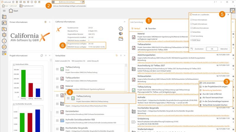 Ab sofort ist die neue Version 26 von CaliforniaX des Softwareherstellers G&W Software AG verfügbar.  (Bild:  G&W Software AG, München)