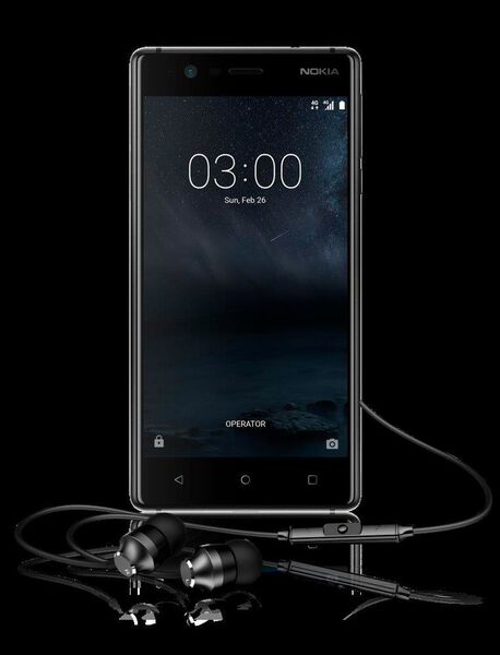 Auf Audioqualität hat Nokia bei seinen neuen Smartphones – hier das Nokia 3 – Wert gelegt. (HMD)