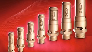 Bild 1: Hochleistungs-Sicherheitsventile für Pressluft, die speziell für den Einsatz in Kompressoren konzipiert wurden.  (Bild: Goetze)
