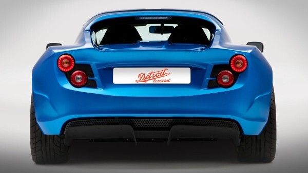 Der elektrische Supersportwagen SP.01 von Detroit Electric ist ein Zweisitzer (Bild: Detroit Electric)