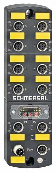 Die Schmersal Gruppe präsentiert die neue Safety Fieldbox SFB-PN-IRT-8M12-IOP, die 2019 auf den Markt kommen wird. Die sichere Feldbox für Profinet/Profisafe-Systeme eignet sich für die unkomplizierte Plug-&-Play-Installation von bis zu acht Sicherheitsschaltgeräten. Durch die universelle Geräteschnittstelle mit 8-poligem M12-Stecker kann ein breites Spektrum unterschiedlichster Sicherheitsschaltgeräte angeschlossen werden: elektromechanische und elektronische Sicherheitszuhaltungen, Schalter, Sensoren, Lichtvorhänge und Bedienfelder. SPS IPC Drives 2018: Halle 9, Stand 460 (Andreas Fischer Wuppertal)