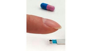 A tiny, touch-based sensor uses sweat to detect the level of lithium in the body. (Source: Jialun Zhu and Shuyu Lin)