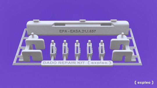 Die Konstruktionsdateien wurden so optimiert, dass die Ersatzteile praktisches Reparatur-Kit 3D-gedruckt werden konnten(Bild:  Expleo)