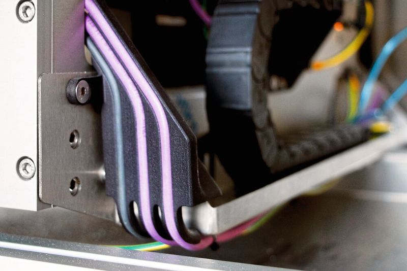 Alles an seinem Platz: Die Kabelführungen können schnell und einfach angepasst werden und gehen dank Additiver Fertigung direkt vom Rapid Prototyping als Endbauteil in die Fertigung. (Bild: Labman)