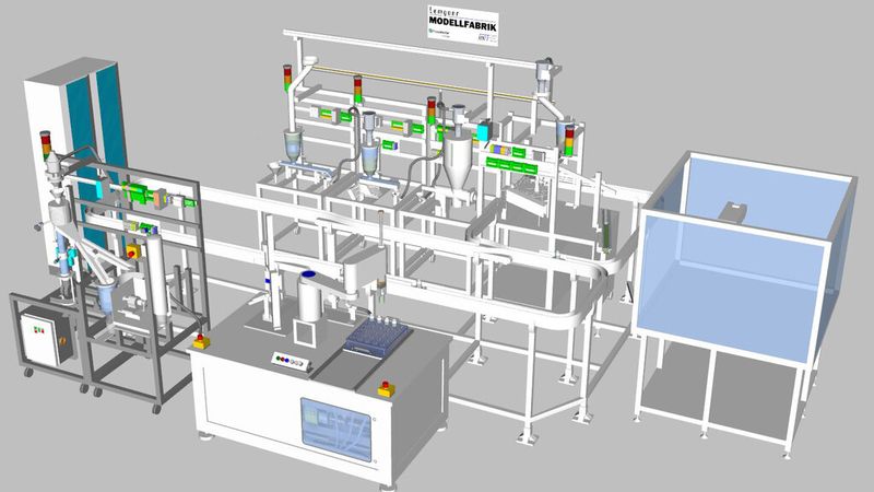 Die Lemgoer Modellfabrik als virtuelles Modell in 3D. (Bild: Ciit)