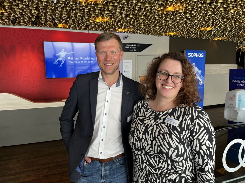 Marco Kain und Barbara Hudson, Sophos, sind top Teamplayer. (IT-BUSINESS)