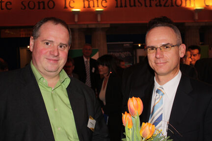 Joachim Lenz (links) von Everyware und Dr. Rudolf Aunkofer (GfK) (Archiv: Vogel Business Media)