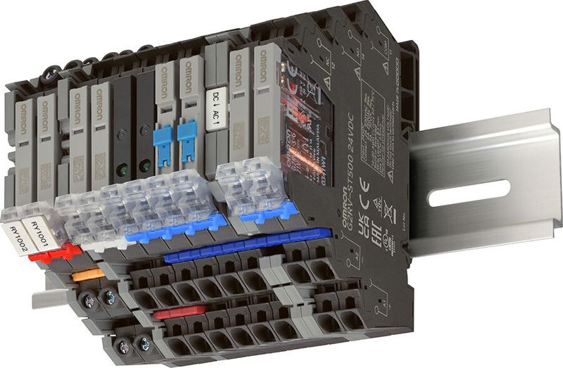 Das neue 6-Millimeter-Industrierelais G2RV-ST von Omron punktet mit längerer Lebensdauer und Plus an Zuverlässigkeit in industriellen Anwendungen. (Bild: Omron)