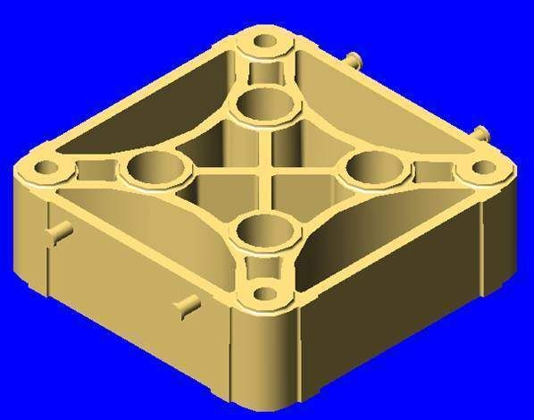 Bild 1: Presshaupt für Gusspressen (Computersimulation). Dieses 30 t schwere Gussteile wurde aus Sphäroguss GJW 400-15 gefertigt. (Archiv: Vogel Business Media)